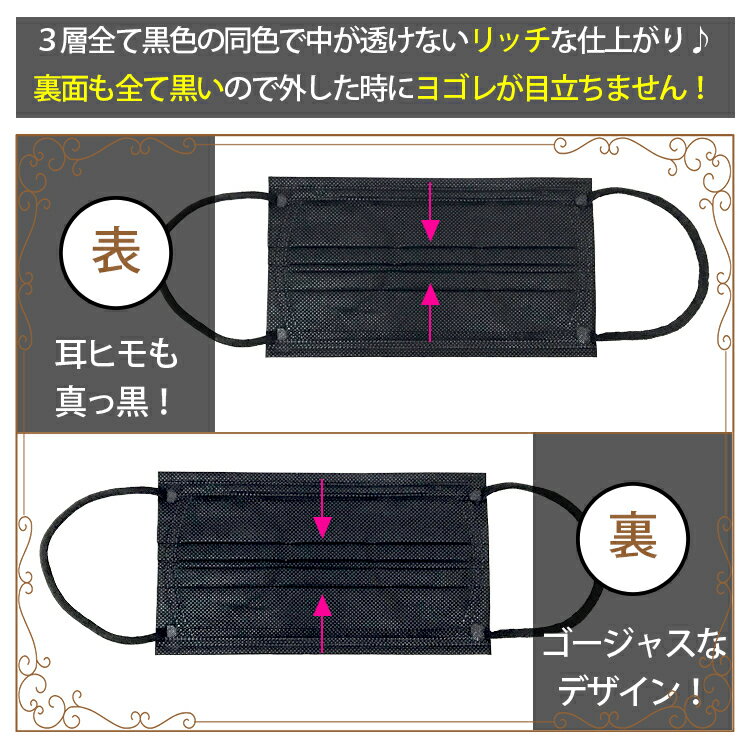 サージカルマスク 30枚入 不織布 マスク 柄 カラー 黒 175×95mm 大人定番 日本製 個包装 耳が痛くない おしゃれ 医療用 女性 メンズ カケン認証済 通学時 イベント お出かけ時