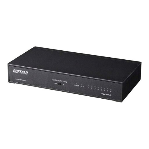 BUFFALO Giga対応 金属筐体 電源内蔵 8ポート スイッチングハブ 簡易パッケージ マグネット 壁掛け設置対応 BUFFALO Giga対応 金属筐体 電源内蔵 8ポート スイッチングハブ 簡易パッケージ マグネット 壁掛け設置対応