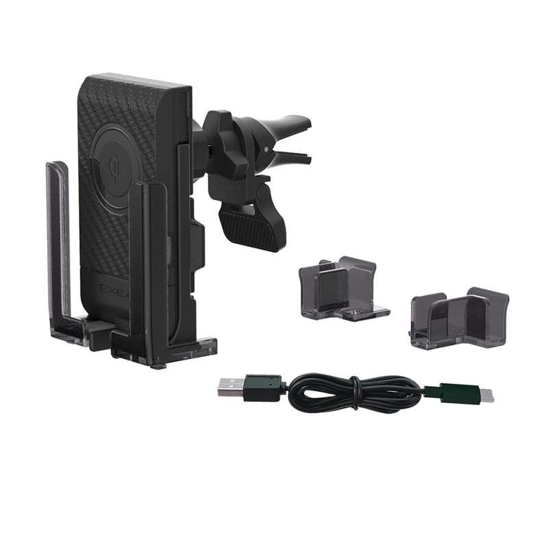 星光産業 車内用品 EXEA(エクセア) ワイヤレス充電スマホホルダー