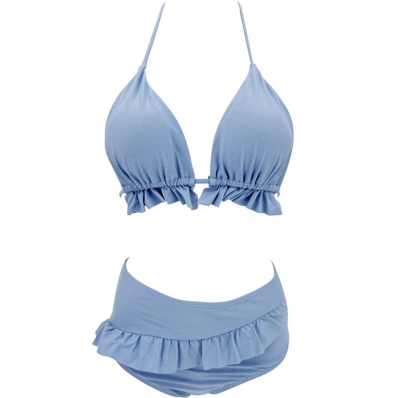 左右胸の大きさが違うのですがどんな水着を選べば良いですか？｜水着 ビキニ レディース セパレート 三角 ホルターネック ハイウエスト セクシー ...