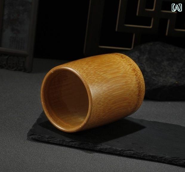 タバコケース メンズ 車載 竹 木製 大人 父の日 おしゃれ プレゼント 丸い 筒型 文字 ポータブル 収納 古風 彫刻 個性的