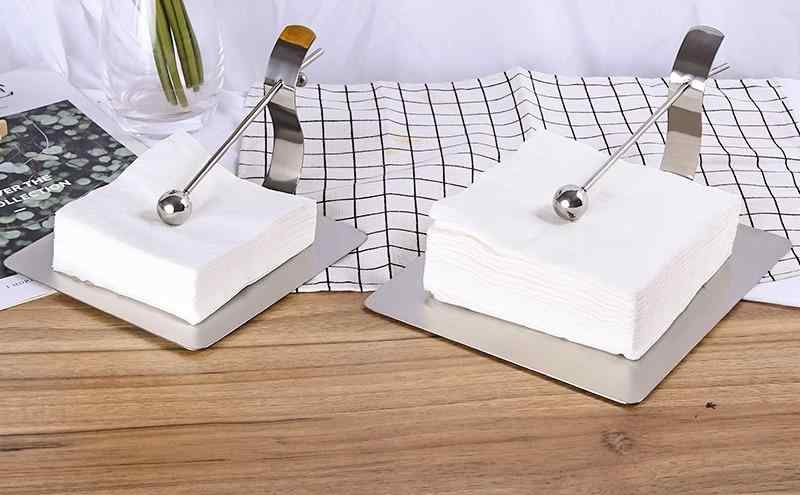 紙ナプキン スタンド ホテル ペーパータオル ホルダー 卓上 飲食店 レストラン カフェ ステンレス テー..