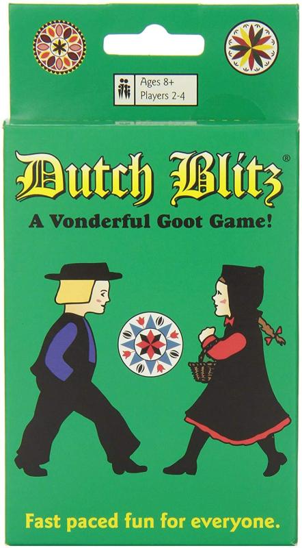 Dutch Blitz ダッチ・ブリッツ カードゲーム (英語版)内容：カード160枚とルール（日本語ではない場合があります）。最大4人までプレイできるスピードゲーム。覚えるのは簡単、マスターするのは難しいゲームです。家族ゲームに最適。