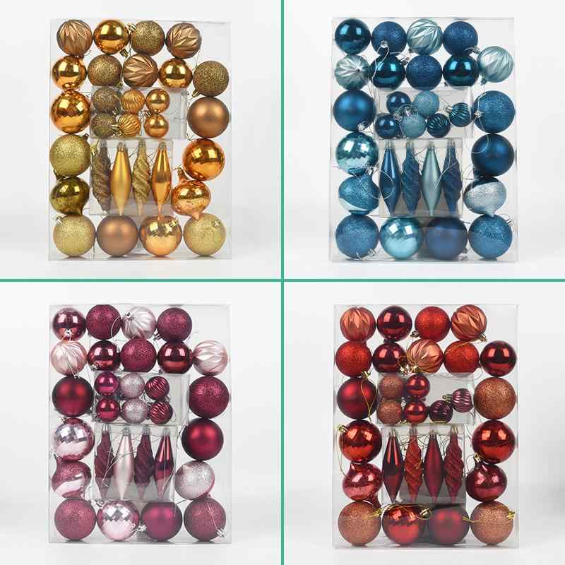 クリスマス 飾り オーナメント ツリー装飾 ボール ひょうたん 光沢 マット グリッター ミラー スター ゴールド ブルー コーヒー 色 プラスチック 吊り下げ デコレーション 窓 イベント パーティー 休日 金 紫 青 セット