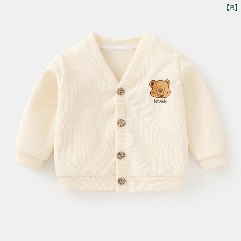 子ども カーディガン 女の子 ベビー ニット セーター 男の子 コート ショート丈 子...