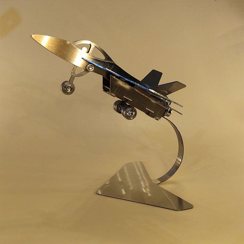 置物 オーナメント 小物 中国 空軍 戦闘機 J-15 合金 ステンレス鋼 ミニチュア 卓上 インテリア コレクション おもちゃ シンプル リビング 居間 書斎 プレゼント 誕生日(3)