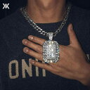 太い チェーン ネックレス 極太 マイアミ キューバン ヒップホップ ごつい ラップ アメリカン ストリート ICED OUT アイスアウト 大きめ フル スト...