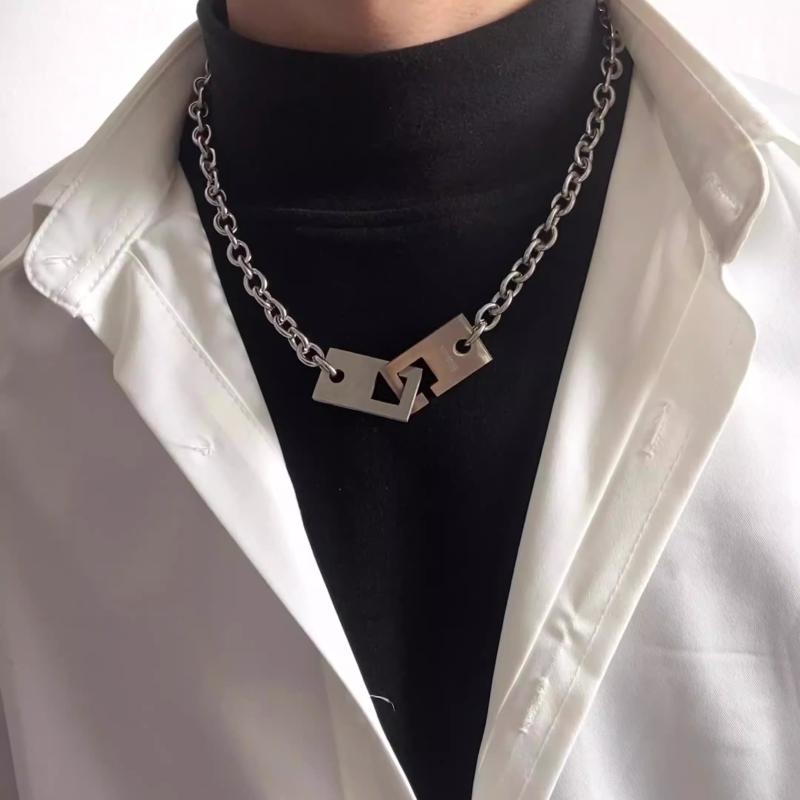 太い チェーン ネックレス マイアミ キューバン ヒップホップ ごつい ラップ アメリカン ストリート メンズ レディース ニッチ デザイン 色褪せにくい チタ...