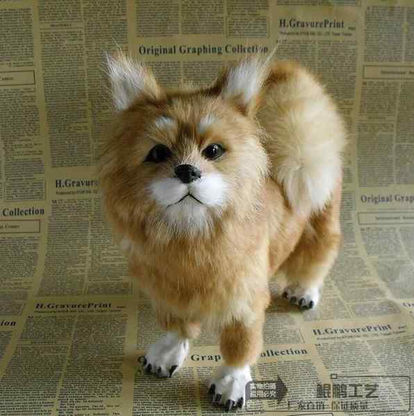 オブジェ インテリア 置物 オーナメント リビング ルーム 卓上 装飾 品 リアル 犬 ポメラニアン 人形 スタンディング 動物 毛皮 手芸 教育 ハイエンド いぬ かわいい 贈り物 ハンドメイド 子供 ガールフレンド 誕生日 プレゼント 白 黄色