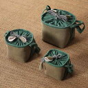 茶道具 収納袋 バッグ 手提げ 巾着 ポーチ 御物袋 布 キルティング 厚手 仕切り ティーカップ ポット 湯呑 急須 コップ 茶碗 食器 容器 持ち運び ポー...