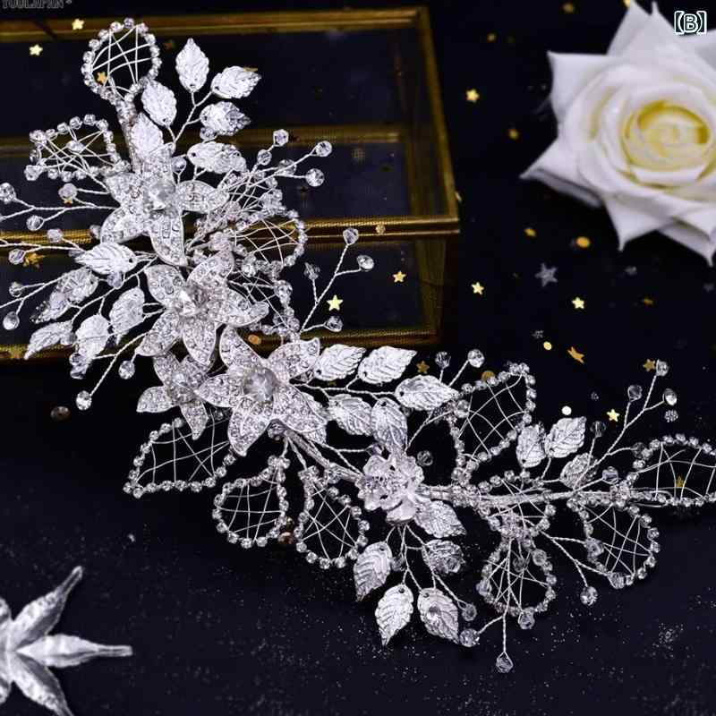ウェディング ヘッドドレス 花 キラキラ 華やか ボタニカル ヘアコーム 可愛い 痛...