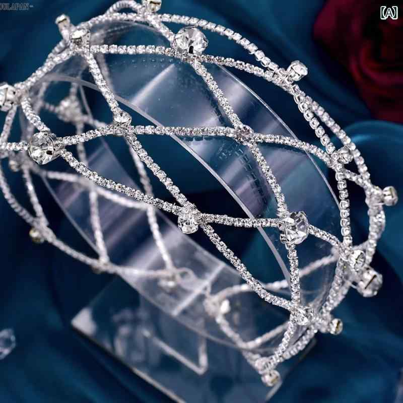 ウェディング ヘッドドレス 花 カチューシャ 痛くない ビジュー ラインストーン お...