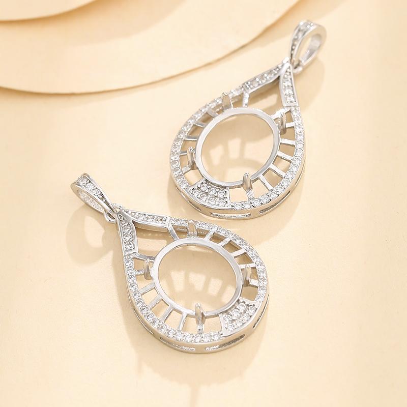 素材: シルバー金属素材：S925IO474：石のサイズ 9*13mmIO475：石のサイズ 10*12mm