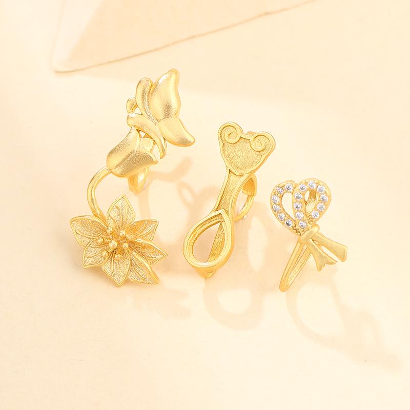 空枠 ペンダント アクセサリー ネックレス パーツ チャーム ホルダー ハンドメイド DIY S925 レディース おしゃれ キラキラ ラインストーン 花 リボン 金 プラチナ ローズゴールド