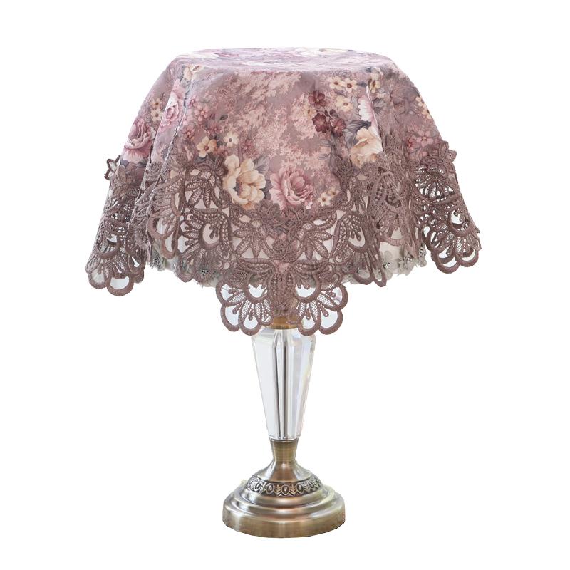 ほこりよけ カバー 布 テーブルランプ 小型家電 雑貨 インテリア リビング 寝室 刺繍 レース オーガン..