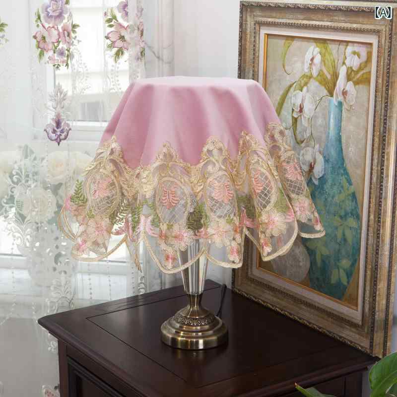 ほこりよけ カバー 布 テーブルランプ 小型家電 防塵 雑貨 多用途 家庭用 インテリア リビング 寝室 刺..