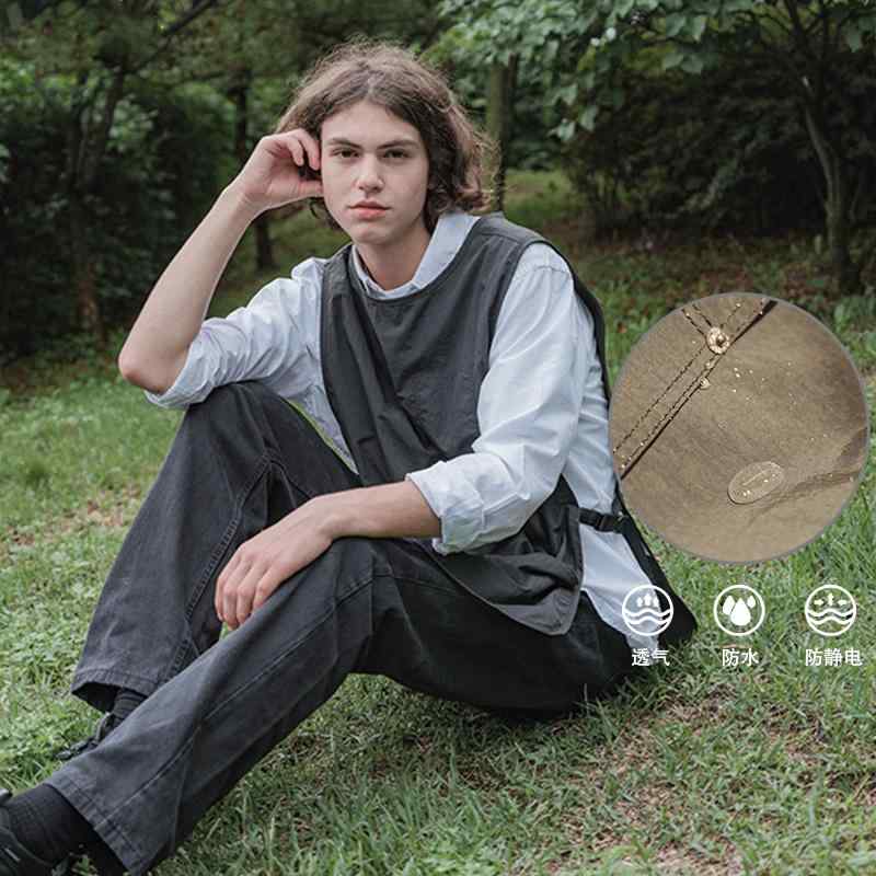 ガーデニングエプロン おしゃれ 防水 耐油 キッチン 家庭用 メンズ レディース 男女兼用 フリーサイズ ベスト アウトドア キャンプ カーキ グリーン ブラッ...