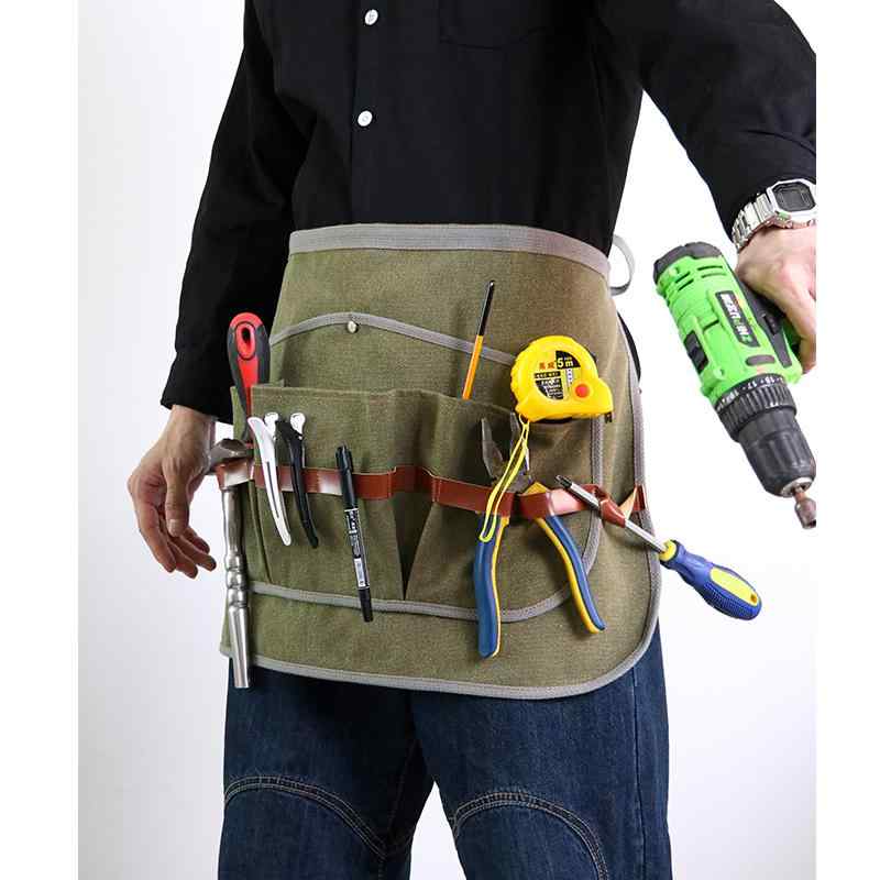 ガーデニングエプロン おしゃれ アウトドア ハーフ デニム ツール ウエスト メンズ レディース 男女兼用 イエロー ブラック グリーン フリーサイズ 作業服