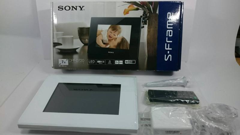 SONY デジタルフォトフレーム S-Frame D720 7.0型 内蔵メモリー2GB ホワイト DPF-D720/W