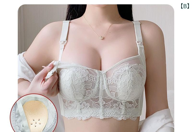 授乳ブラ おしゃれ 母乳 マタニティ 下着 女性 妊娠期 産後 レース 超薄型 快適 安...