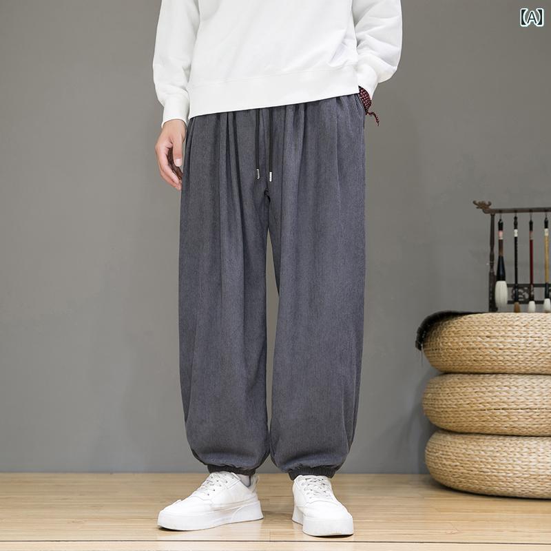 サルエルパンツ メンズ チャイナ風 