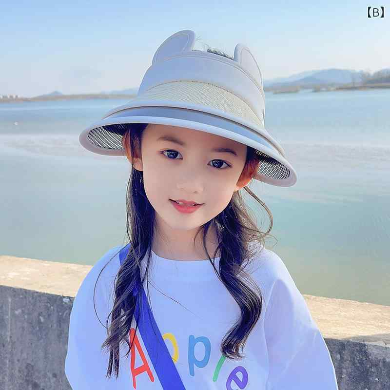 日よけ 帽子 キッズ サンバイザー 子供 暑さ 予防 熱中症対策 スポーツ 外遊び 夏 ...