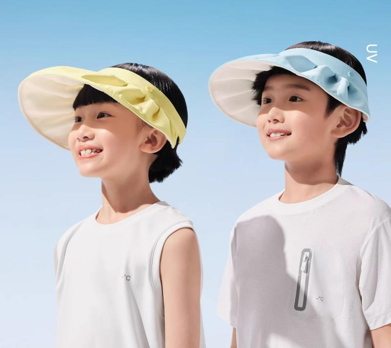 日よけ 帽子 キッズ サンバイザー 子供 暑さ 予防 熱中症対策 スポーツ 外遊び ひんやり UVカット 日焼..