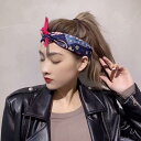 ヘア バンド おしゃれ エキゾチック ヒップ ホップ ヘッド スカーフ エスニック コットン 韓国 レディース メンズ ペイズリー カラフル
