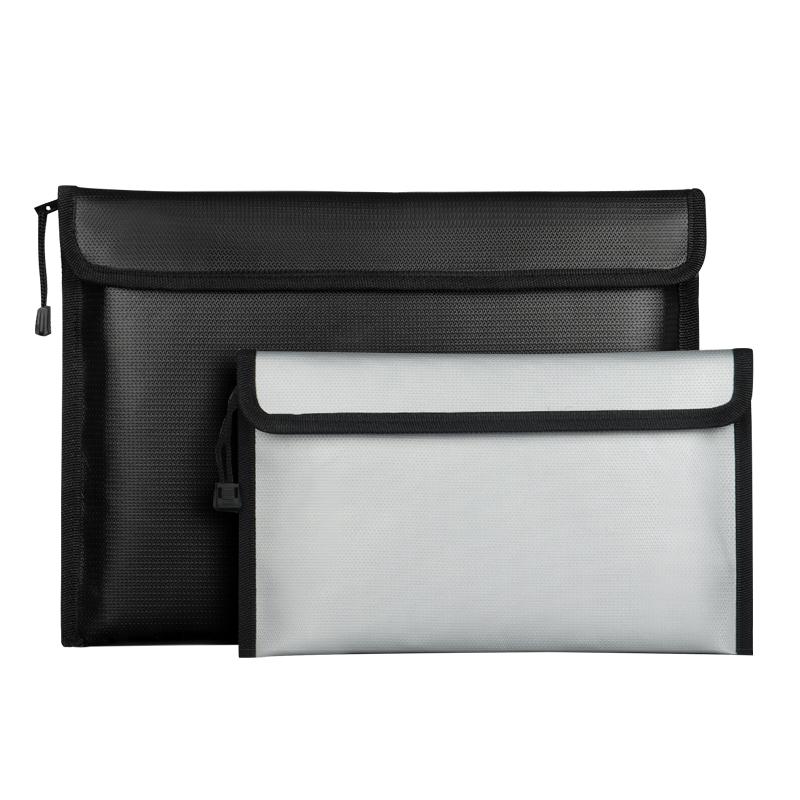 書類ケース 持ち運び A4 収納 ドキュメント ファイル 入れ クラッチバッグ 防水 耐火 防湿 高温耐性 ジ..