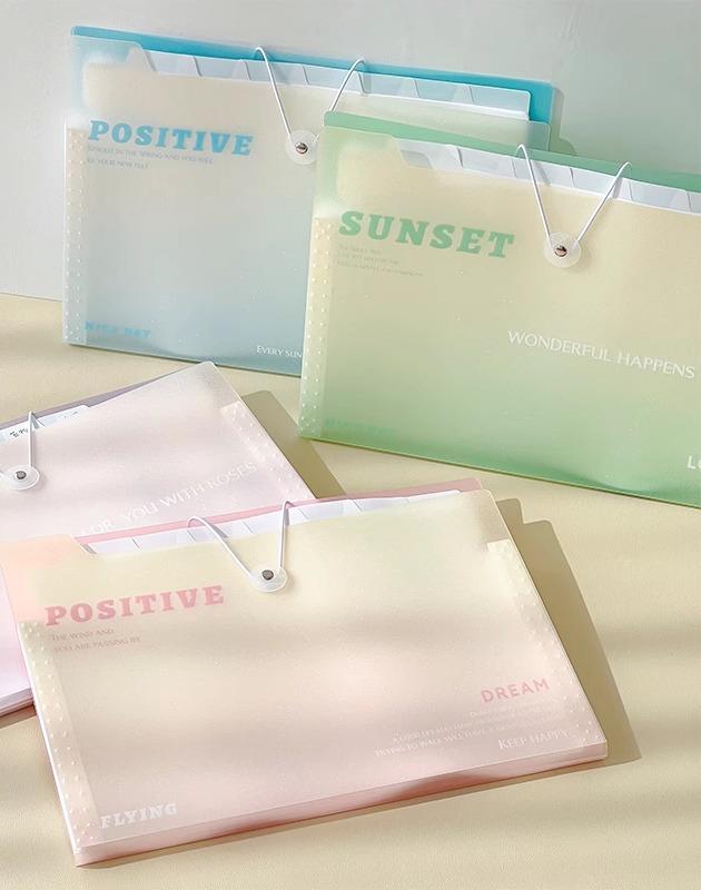 書類ケース 持ち運び A4 収納 ドキュメント ファイル 入れ バッグ 多層 透明 蛇腹 アコーディオン 大容..