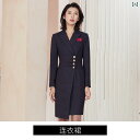 受付 制服 ワンピース レディース おしゃれ ビジネス 服装 スーツ 女性 秋 厚手 防寒 ビジネス フォーマル 営業 サービス
