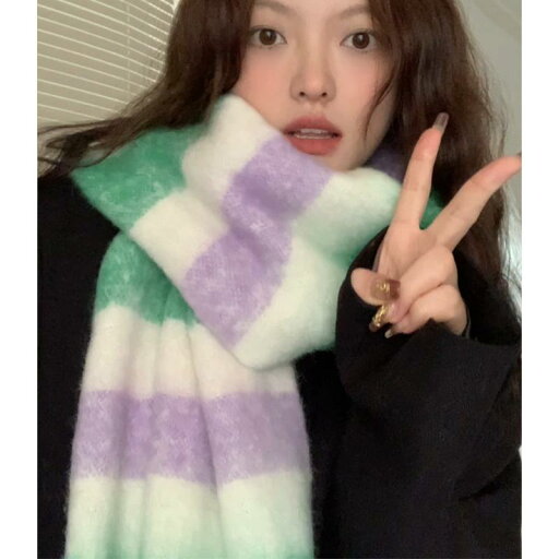 マフラー かわいい レディース 女性 韓国 冬 暖かい 防寒 保温 ショール カジュアル 普段使い 通勤 通学 ポリエステル 繊維 緑 紫 チェック 柄 ブロックカラー フリンジ マフラー かわいい レディース 女性 韓国 冬 暖かい 防寒 保温 ショール カジュアル 普段使い 通勤 通学 ポリエステル 繊維 緑 紫 チェック 柄 ブロックカラー フリンジ