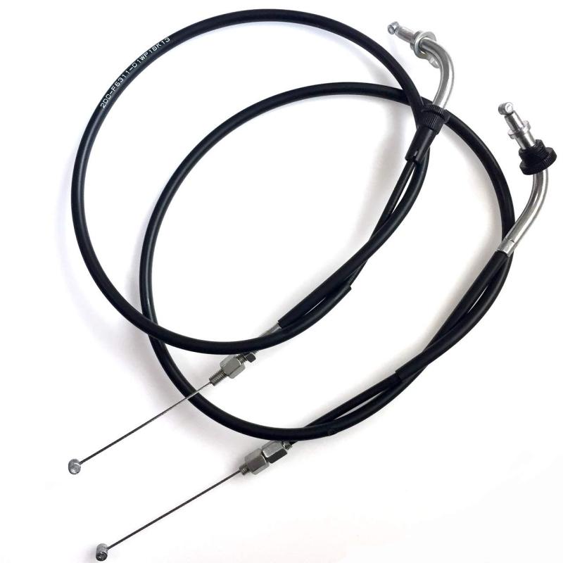 YBR125 スロットル ケーブル アクセルワイヤー ヤマハ バイク パーツ 修理 交換 (2本出し用)