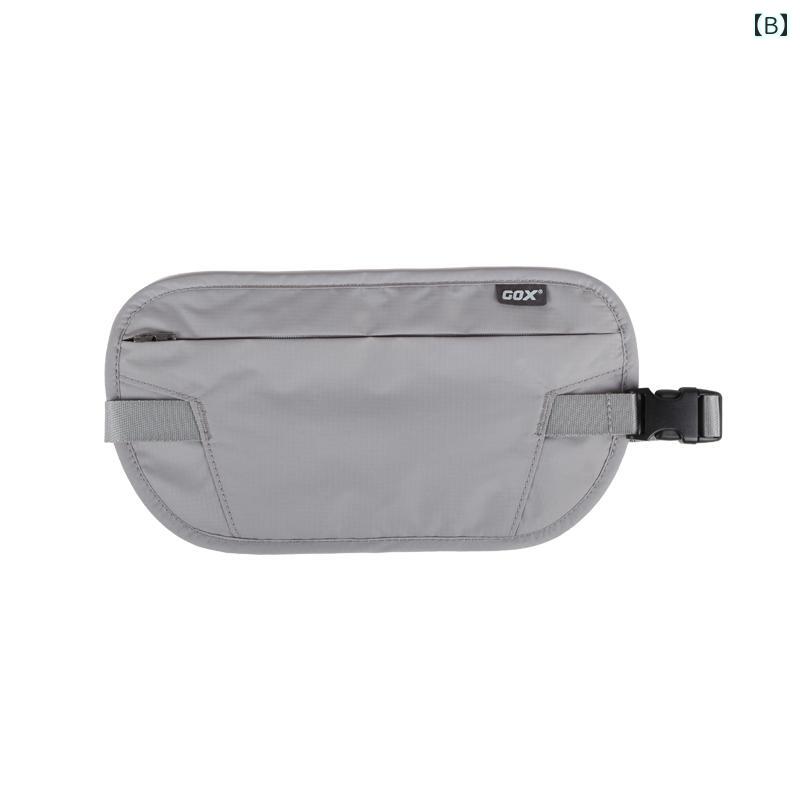海外旅行 ボディバッグ 男女兼用 薄型 軽量 ぴったり フィット 盗難防止 パスポート 貴重品 収納 ウエストポーチ ショルダー 斜め掛け スポーツ アウトドア ランニング 黒 グレー