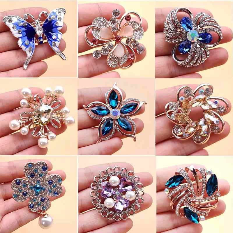 スカーフリング おしゃれ 入学式 卒園式 レディース ショール 留め具 アクセサリー バックル 装飾品 アクセント 華やか シンプル 多機能 青 ピンク 黒 蝶 花