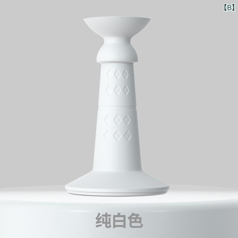 戸当り 壁付け 開き戸 衝突 騒音 緩衝 傷 防止 ドアストッパー シリコン 粘着テープ 穴開け不要 浴室 3個セット おしゃれ シンプル 白 黒 グレー [2]