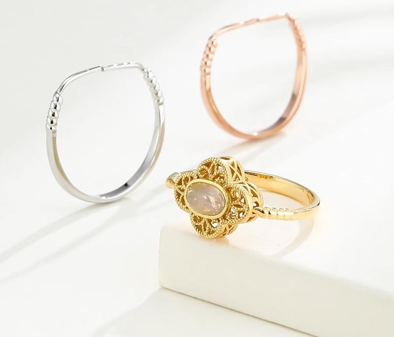 指輪 台座 パーツ 空枠 レディース アクセサリー シルバー925 メッキ 色褪せにくい シンプル おしゃれ プラチナ色 ゴールド フリーサイズ ハンドメイド