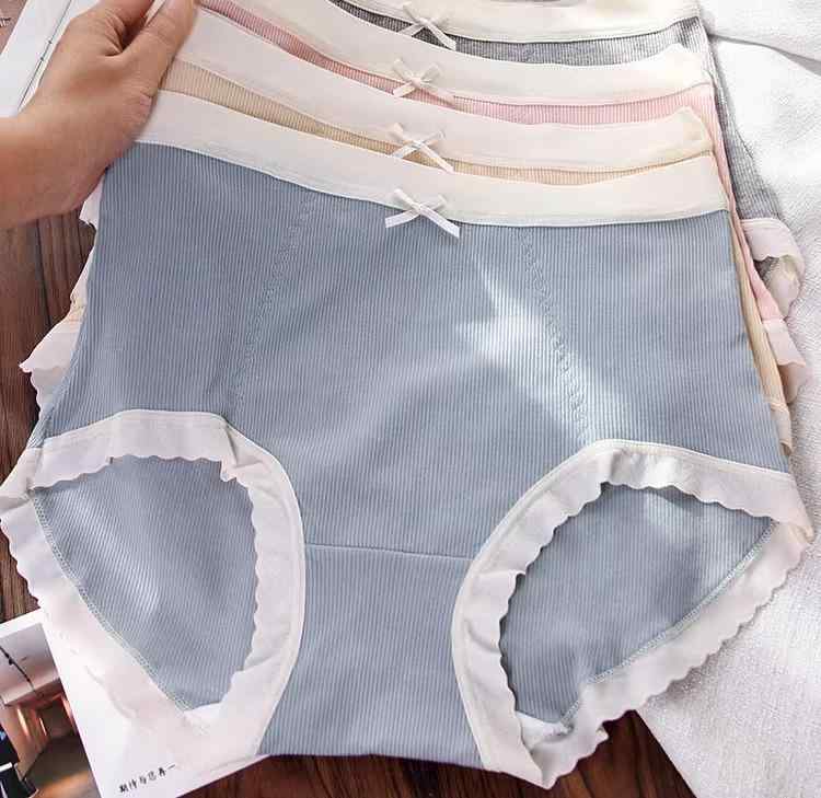 ショーツ 下着 レディース 股上深め パンツ セット 綿 深ばき ハイウエスト おなか すっぽり 大きいサイズ リブ 通気性 吸汗 伸縮性 柔らかい 抗菌 快適 温活 冷え防止 インナー アンダーウェア シンプル 無地 レース ブラック ピンク グレー