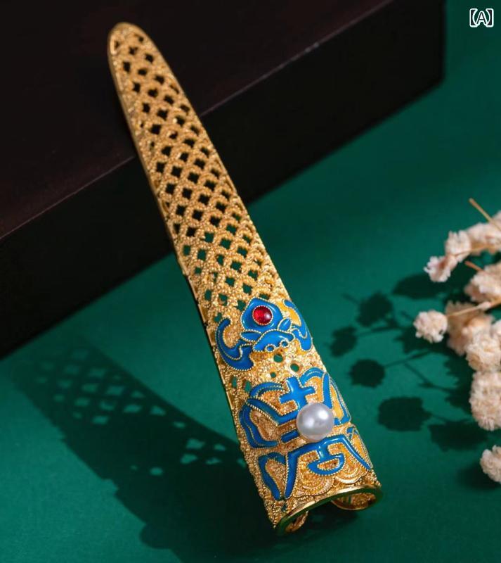 ネイルリング レディース 爪 指 デコレーション アート 個性的 舞台 小道具 アクセサリー ハロウィン パーティー コスプレ プレゼント おしゃれ キラキラ ゴージャス パール 2