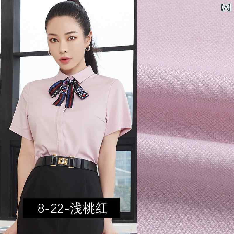 エステ 制服 おしゃれ 夏 ピンク シャツ ビジネスウェア 女性 スーツ ホテル フロント デスク 美容 メンズ スカート