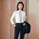 ビジネス シャツ レディース おしゃれ 服装 女性 長袖 シフォン きれいめ トップス ホテル フロント 営業