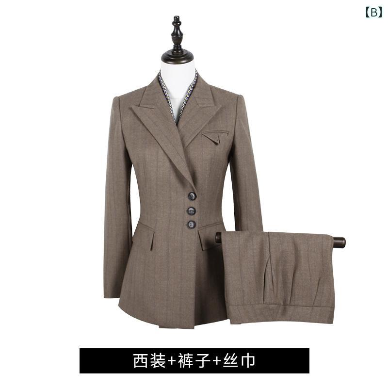 スーツ セットアップ レディース かっこいい 長袖 オフィス 制服 秋冬 ワンピース ...
