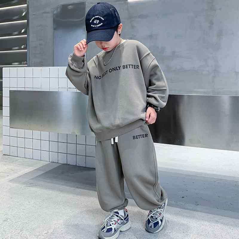 スウェット 上下 キッズ 春秋 男の子 トップス パンツ セットアップ 長袖 プルオーバー ラウンドネック..