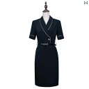 受付 制服 ワンピース レディース おしゃれ スチュワーデス 職 営業 サービス 販売員 女性 夏