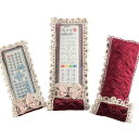 かわいい リモコンカバー レース 刺繍 テレビ エアコン ダスト 保護 防塵 汚れ防止 布 リボン 多用途 家庭用 ワインレッド 紫 ピンク