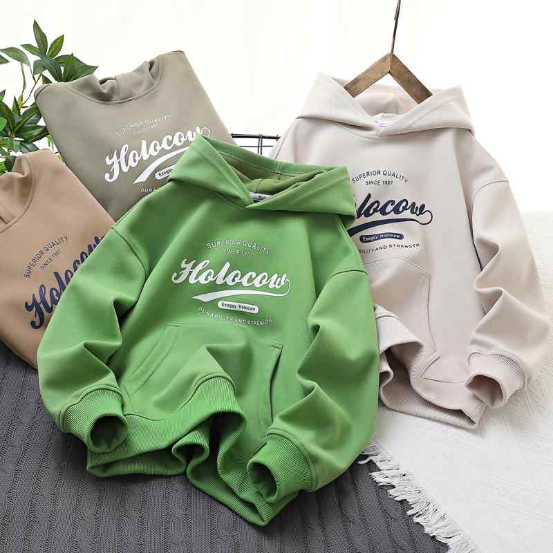 パーカー キッズ 女の子 男の子 春秋 長袖 フード スウェット トレーナー カジュアル ポケット 普段使い お出かけ かわいい 大きいサイズ シンプル ロゴ 白 緑 グレー
