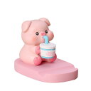 タブレット スタンド 卓上 かわいい キャラクター スマホ 置物 便利 デスクトップ オフィス ポータブル 犬 アヒル くま セット プレゼント