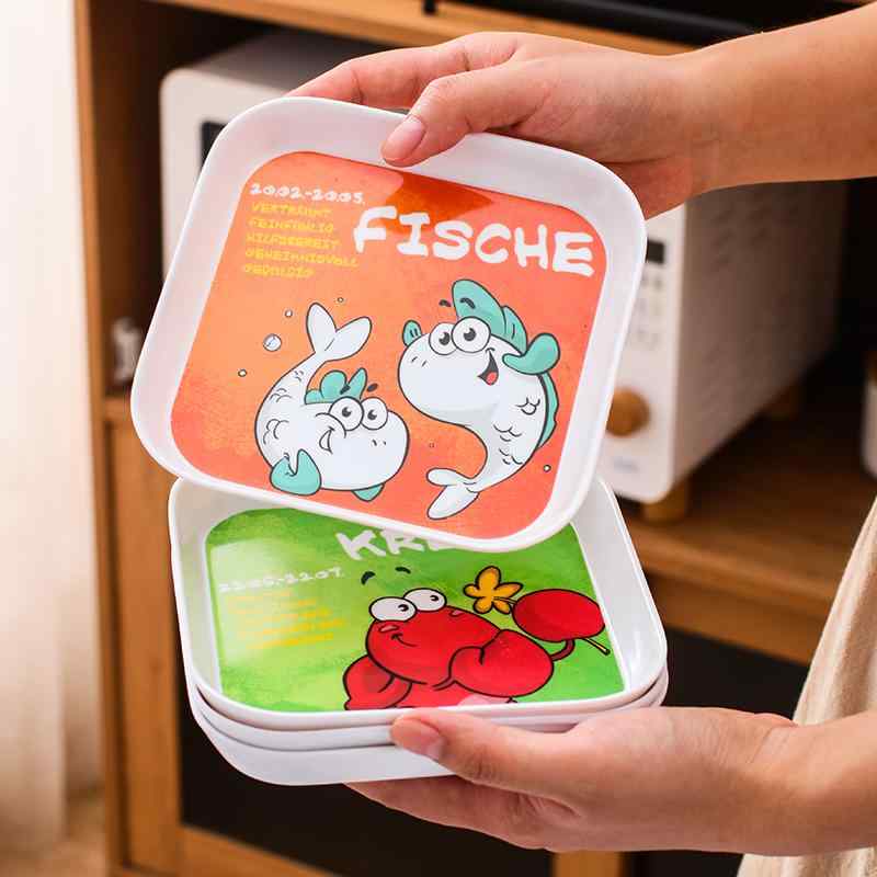 プレート 皿 キッチン 雑貨 ダイニング スナック ドライフルーツ 多用途 正方形 メラミン 壊れにくい ..