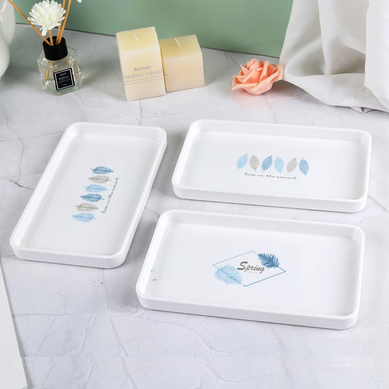 お盆トレー おしゃれ 来客 普段使い おもてなし おぼん 配膳 キッチン 雑貨 ダイニング フルーツ ケーキ ティーポット プレート ランチョンマット 多用途 長方形 北欧 メラミン 水玉 ストライプ