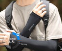 アームカバー メンズ UVカット ひんやり 涼しい 日焼け対策 夏 指穴 手の甲 肘 二の腕 スポーツ ゴルフ 釣り フェス アウトドア 自転車 バイク ナイロ...